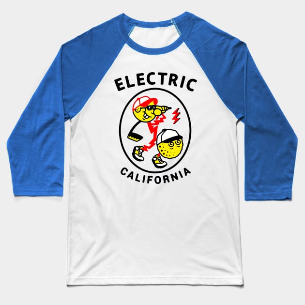 Electric California Baseball T-Shirt by ElectricCalifornia